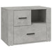 Noptieră, gri beton, 60x36x45 cm, lemn prelucrat - WALTI WALTI