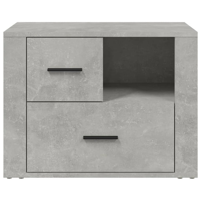 Noptieră, gri beton, 60x36x45 cm, lemn prelucrat - WALTI WALTI