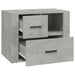 Noptieră, gri beton, 60x36x45 cm, lemn prelucrat - WALTI WALTI