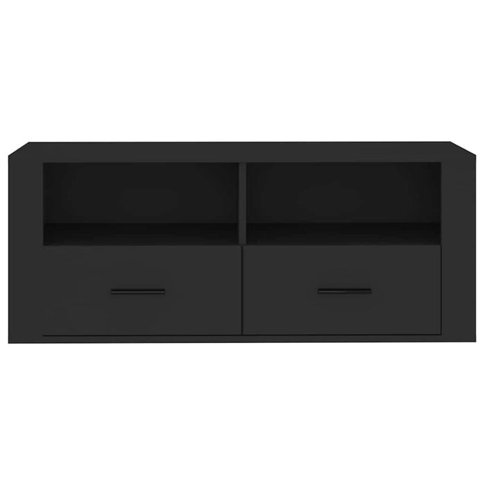 Comodă TV, negru, 100x35x40 cm, lemn prelucrat WALTI