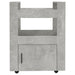 Cărucior de bucătărie gri beton 60x45x80 cm lemn prelucrat - WALTI WALTI
