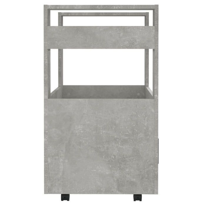 Cărucior de bucătărie gri beton 60x45x80 cm lemn prelucrat - WALTI WALTI