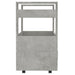 Cărucior de bucătărie gri beton 60x45x80 cm lemn prelucrat - WALTI WALTI