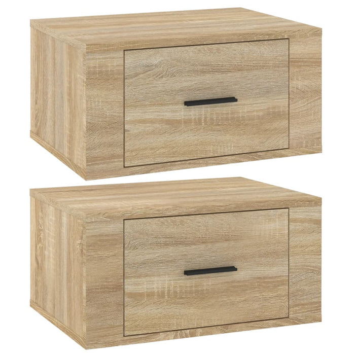 Noptiere de perete, 2 buc., stejar sonoma, 50x36x25 cm - WALTI WALTI
