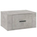 Noptiere de perete, 2 buc., gri beton, 50x36x25 cm - WALTI WALTI