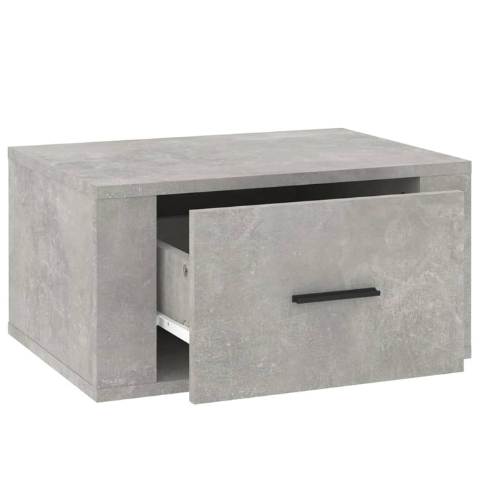 Noptiere de perete, 2 buc., gri beton, 50x36x25 cm - WALTI WALTI
