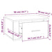 Noptiere de perete, 2 buc., gri beton, 50x36x25 cm - WALTI WALTI