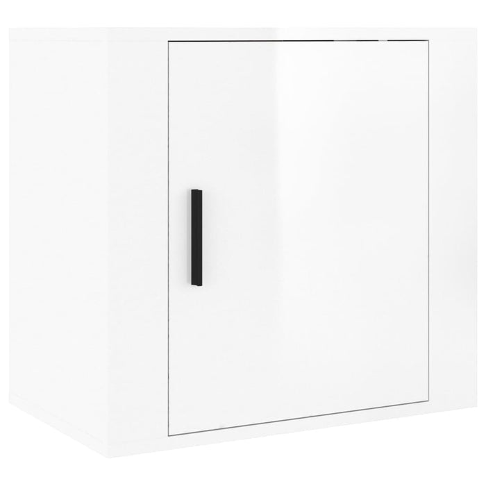 Noptiere de perete, 2 buc., alb extralucios, 50x30x47 cm - WALTI WALTI