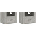 Noptiere de perete, 2 buc., gri beton, 50x36x40 cm - WALTI WALTI