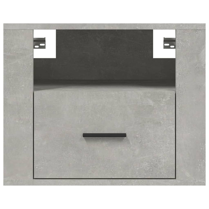 Noptiere de perete, 2 buc., gri beton, 50x36x40 cm - WALTI WALTI
