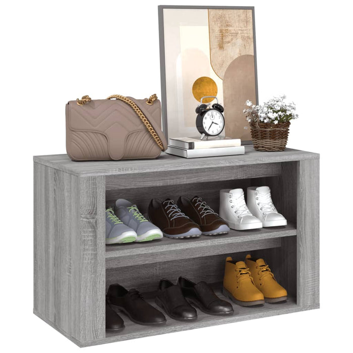 Pantofar, gri sonoma, 75x35x45 cm, lemn compozit - WALTI WALTI