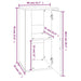 Dulap, alb, 40x33x70 cm, lemn prelucrat - WALTI WALTI