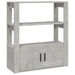 Servantă, gri beton, 80x30x90 cm, lemn prelucrat - WALTI WALTI