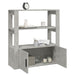 Servantă, gri beton, 80x30x90 cm, lemn prelucrat - WALTI WALTI