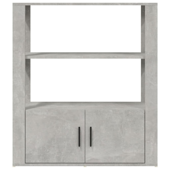 Servantă, gri beton, 80x30x90 cm, lemn prelucrat - WALTI WALTI