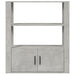 Servantă, gri beton, 80x30x90 cm, lemn prelucrat - WALTI WALTI