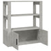 Servantă, gri beton, 80x30x90 cm, lemn prelucrat - WALTI WALTI