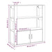 Servantă, gri beton, 80x30x90 cm, lemn prelucrat - WALTI WALTI