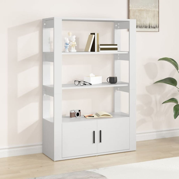 Servantă, alb, 80x30x119,5 cm, lemn prelucrat - WALTI WALTI