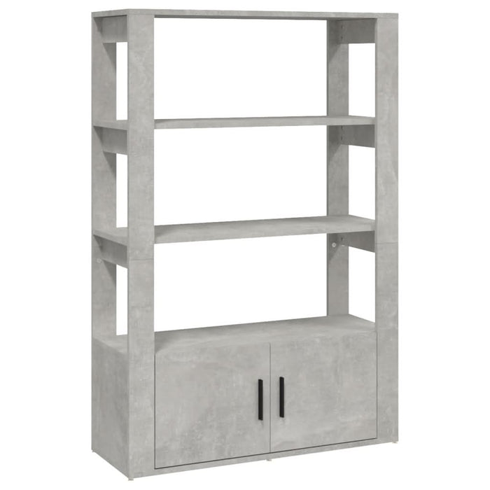 Servantă, gri beton, 80x30x119,5 cm, lemn prelucrat - WALTI WALTI