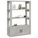 Servantă, gri beton, 80x30x119,5 cm, lemn prelucrat - WALTI WALTI