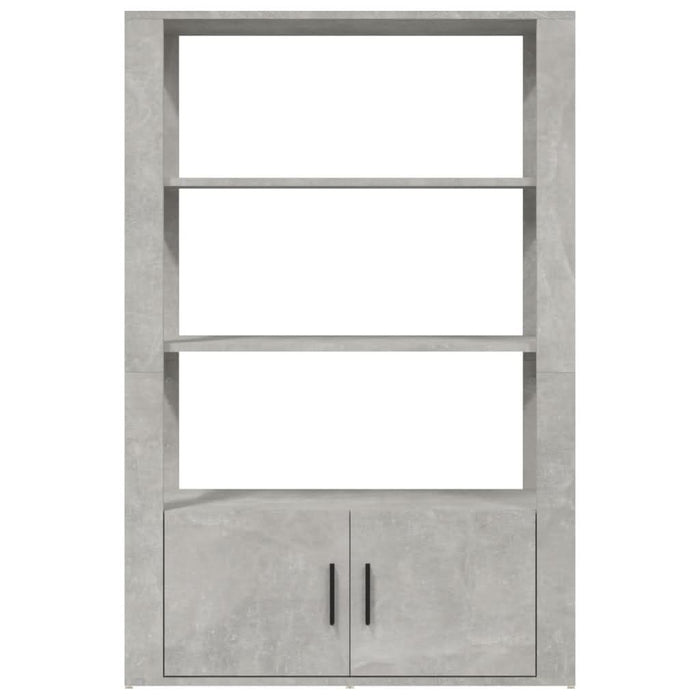 Servantă, gri beton, 80x30x119,5 cm, lemn prelucrat - WALTI WALTI