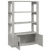 Servantă, gri beton, 80x30x119,5 cm, lemn prelucrat - WALTI WALTI