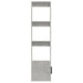 Servantă, gri beton, 80x30x119,5 cm, lemn prelucrat - WALTI WALTI