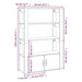 Servantă, gri beton, 80x30x119,5 cm, lemn prelucrat - WALTI WALTI