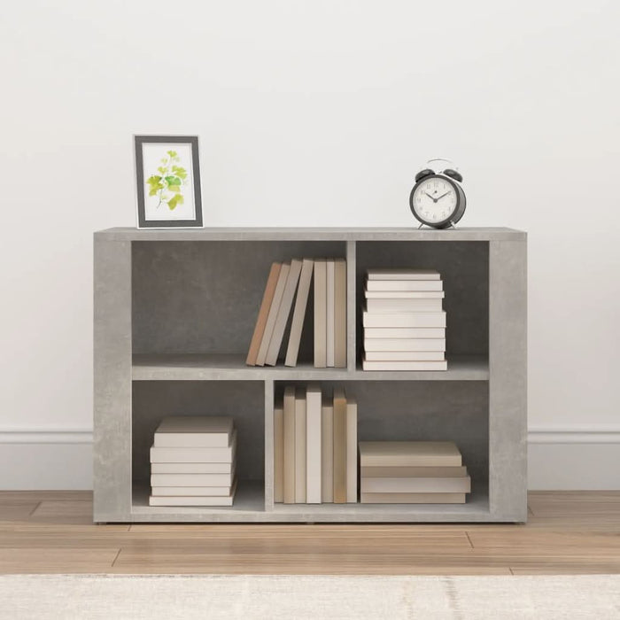 Servantă, gri beton, 80x30x54 cm, lemn prelucrat - WALTI WALTI