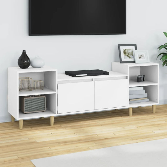 Comodă TV, alb, 160x35x55 cm, lemn prelucrat - WALTI WALTI