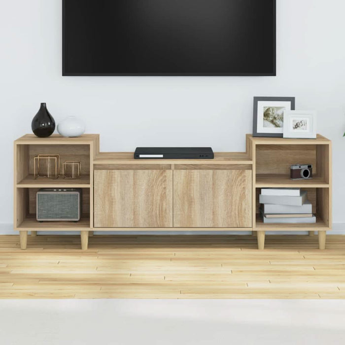 Comodă TV, stejar sonoma, 160x35x55 cm, lemn prelucrat - WALTI WALTI
