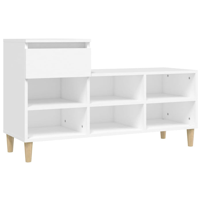 Pantofar, alb, 102x36x60 cm, lemn compozit - WALTI WALTI