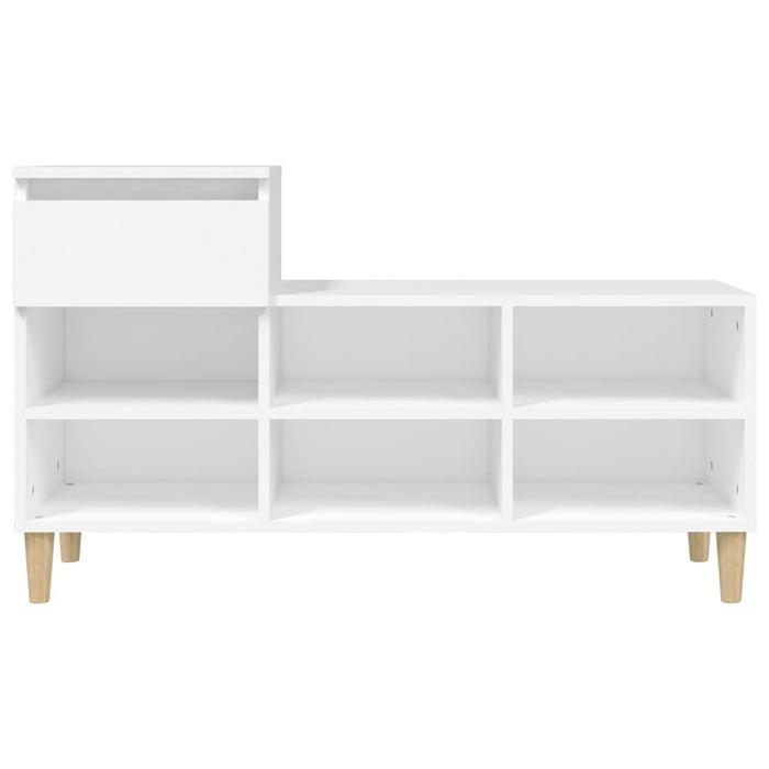 Pantofar, alb, 102x36x60 cm, lemn compozit - WALTI WALTI
