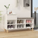 Pantofar, alb, 102x36x60 cm, lemn compozit - WALTI WALTI