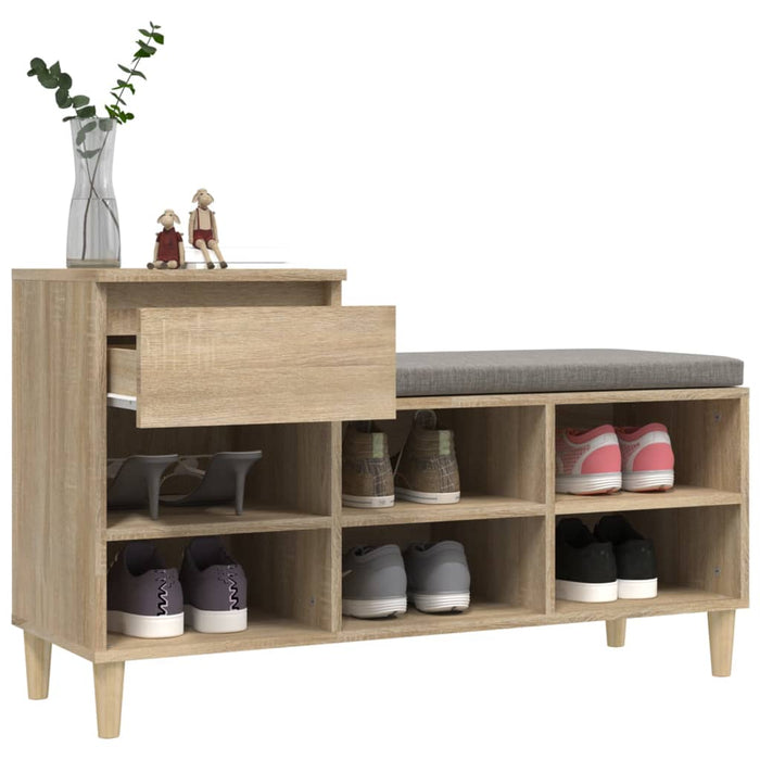 Pantofar, stejar sonoma, 102x36x60 cm, lemn prelucrat - WALTI WALTI