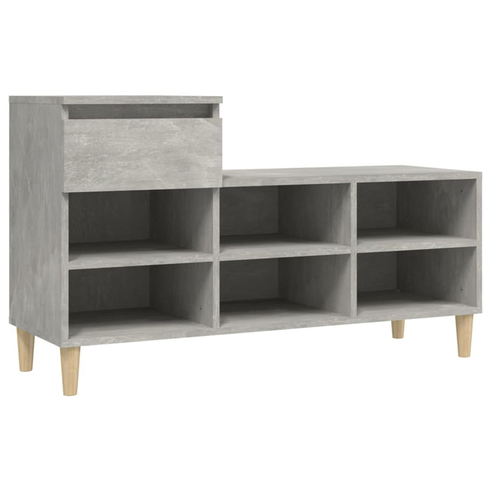 Pantofar, gri beton, 102x36x60 cm, lemn prelucrat - WALTI WALTI