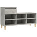 Pantofar, gri beton, 102x36x60 cm, lemn prelucrat - WALTI WALTI