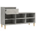 Pantofar, gri beton, 102x36x60 cm, lemn prelucrat - WALTI WALTI