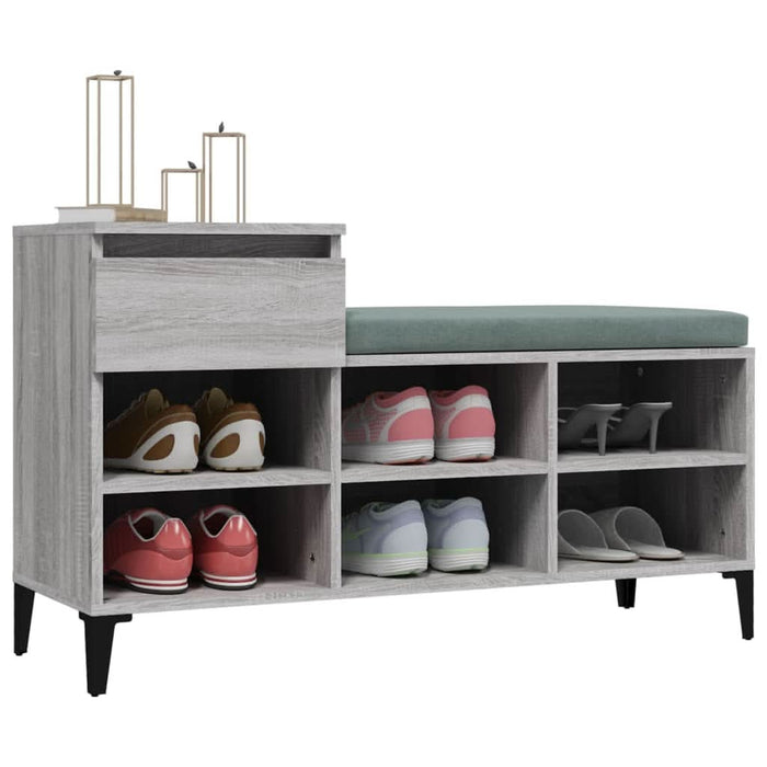 Pantofar, gri sonoma, 102x36x60 cm, lemn prelucrat - WALTI WALTI