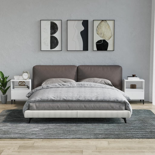 Noptiere, 2 buc., alb, 40x35x50 cm - WALTI WALTI