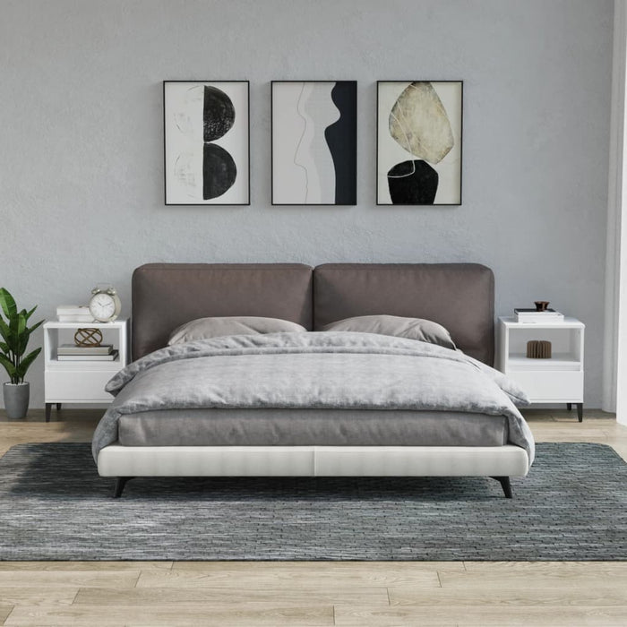 Noptiere, 2 buc., alb, 40x35x50 cm - WALTI WALTI
