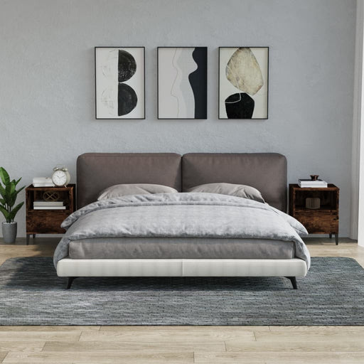 Noptiere, 2 buc., stejar fumuriu, 40x35x50 cm - WALTI WALTI