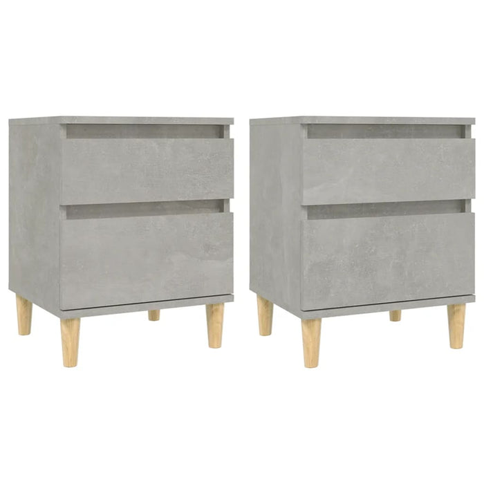 Noptiere, 2 buc., gri beton, 40x35x50 cm - WALTI WALTI