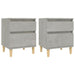 Noptiere, 2 buc., gri beton, 40x35x50 cm - WALTI WALTI