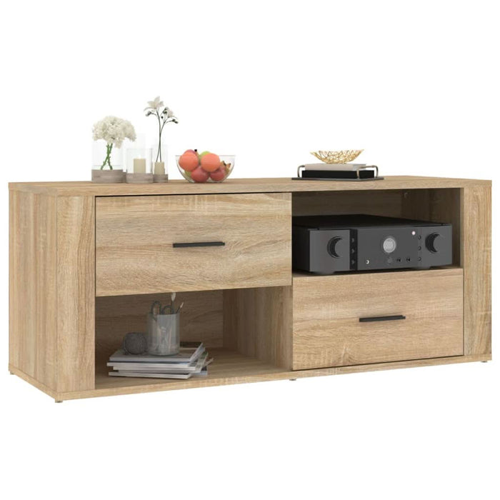 Comodă TV, stejar sonoma, 100x35x40 cm, lemn prelucrat - WALTI WALTI
