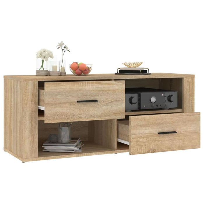 Comodă TV, stejar sonoma, 100x35x40 cm, lemn prelucrat - WALTI WALTI