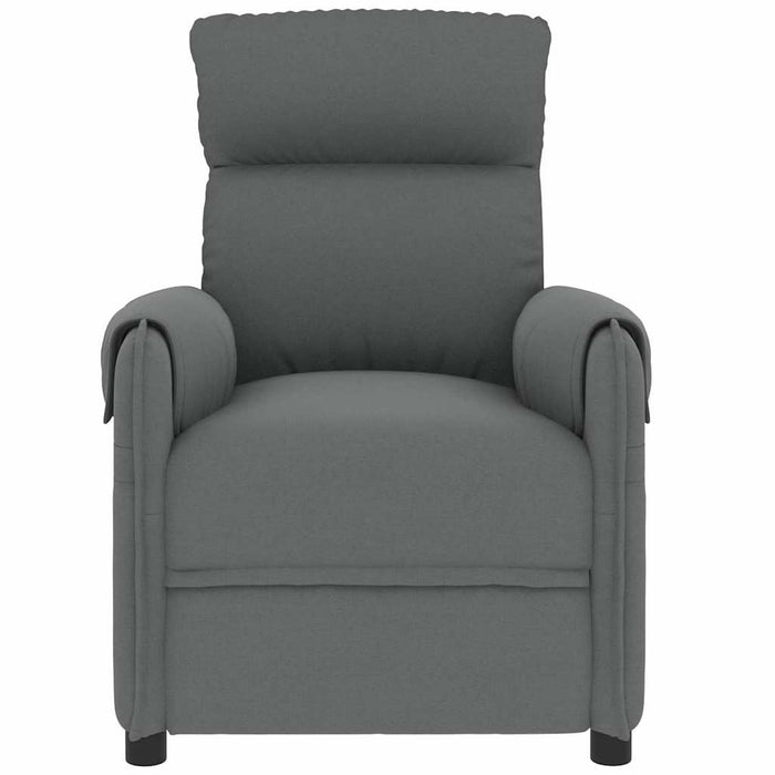 Fotoliu rabatabil electric, gri închis, material textil WALTI