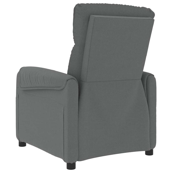 Fotoliu rabatabil electric, gri închis, material textil WALTI
