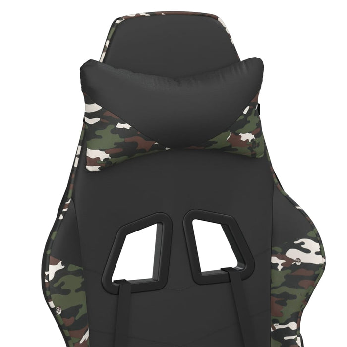 Scaun de jocuri, negru și camuflaj, piele ecologică - WALTI WALTI